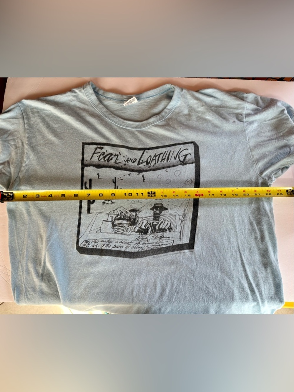 XL Vintage 70s/80s Fear and Loathing Ralph Steadman Shirt Hunter S Thompson - Picture 7 of 12